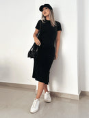 Vestido Midi Feminino 100% Algodão